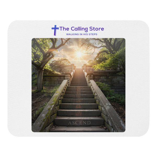Walking In His Steps Mouse pad