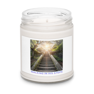 Walking In His Steps 9oz Scented Soy Candle - White Sage and Lavender