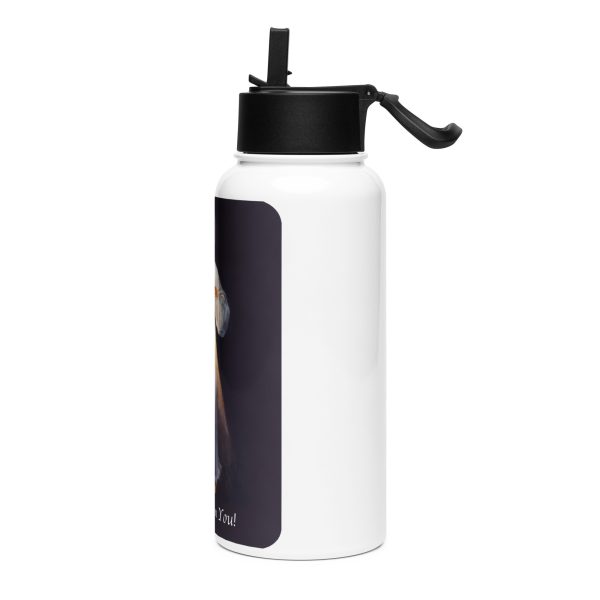 Divine Mercy Stainless steel water bottle with a straw lid - Image 3