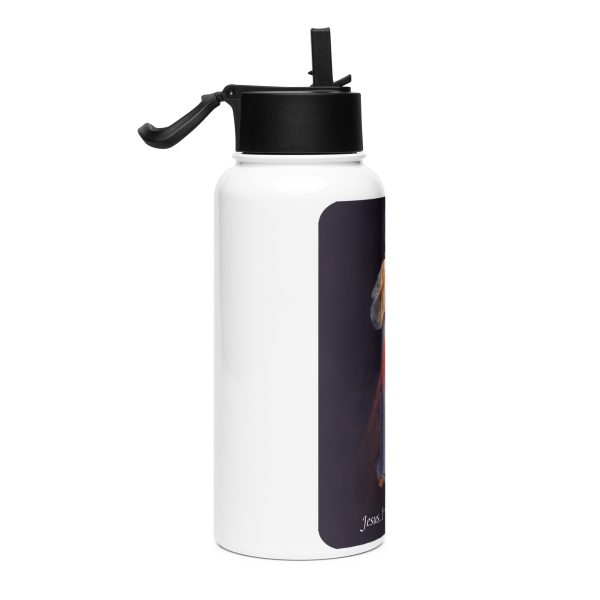Divine Mercy Stainless steel water bottle with a straw lid - Image 4
