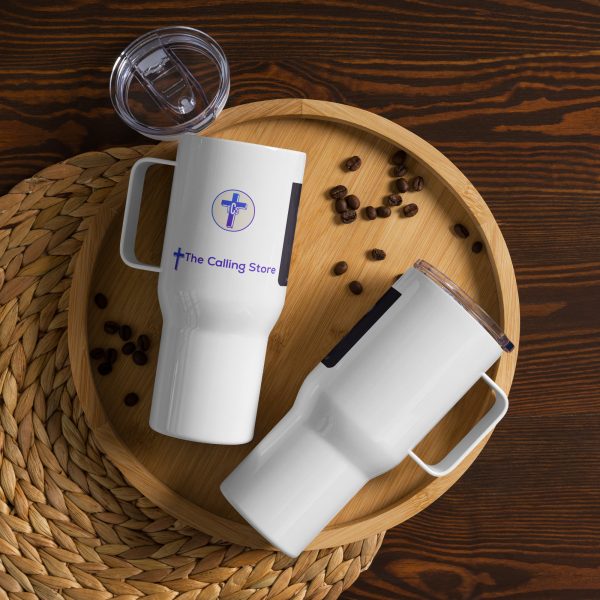 Divine Mercy Travel Mug With Handle - Image 2