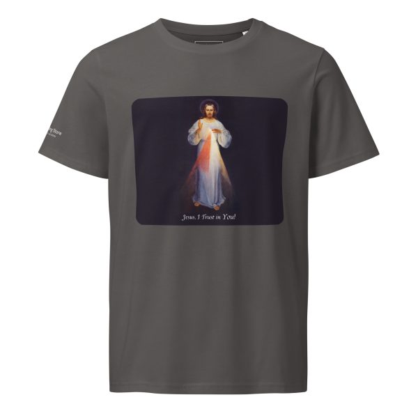 Divine Mercy 100% Organic Cotton Unisex T-shirt - Image 4