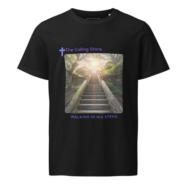 Walking in His Steps 100% Organic Cotton Unisex T-Shirt - Image 3