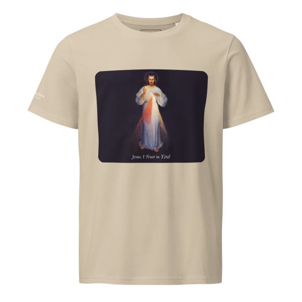 Divine Mercy 100% Organic Cotton Unisex T-shirt - Image 9