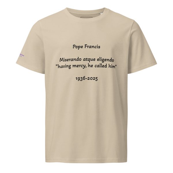 Pope Francis Coat of Arms Motto 100% Organic Cotton Unisex T-Shirt - Image 5