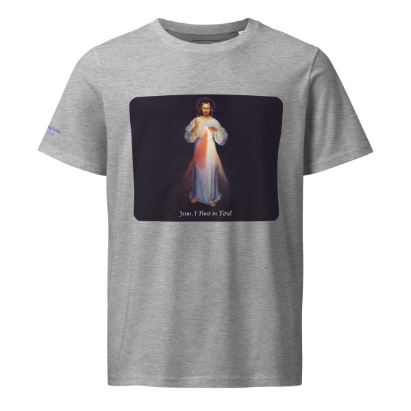Divine Mercy 100% Organic Cotton Unisex T-shirt - Image 2