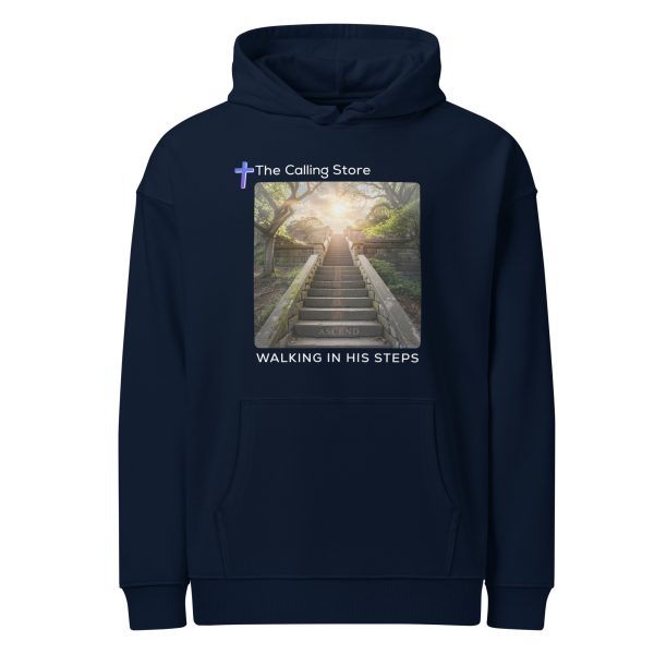 Walking In His Steps Unisex Organic Relaxed Hoodie