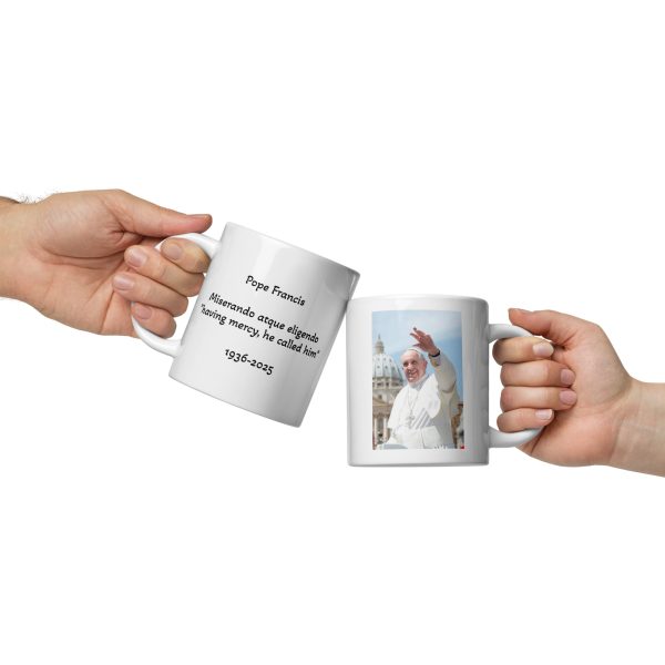 Pope Francis Mug with Coat of Arms Motto