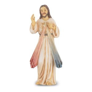 Divine Mercy of Jesus  4" Resin Statue