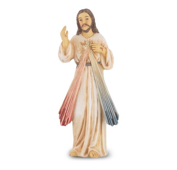 Divine Mercy of Jesus  4" Resin Statue