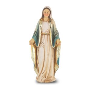 Our Lady of Grace  4" Resin Statue