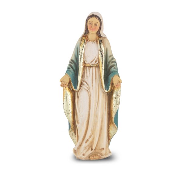 Our Lady of Grace  4" Resin Statue