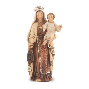Our Lady of Mount Carmel  4" Resin Statue