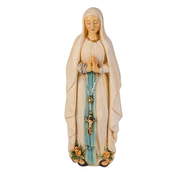 Our Lady of Lourdes  4" Resin Statue