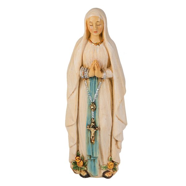 Our Lady of Lourdes 4" Resin Statue