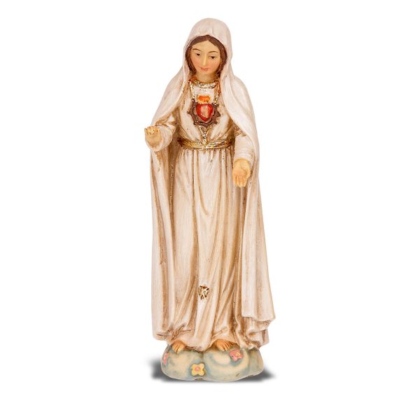 Immaculate Heart of Mary 4" Resin Statue