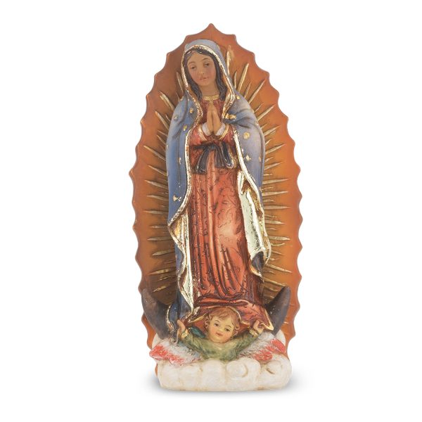 Our Lady of Guadalupe 4" Resin Statue