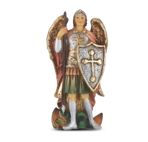 Saint Michael the Archangel  4" Resin Statue