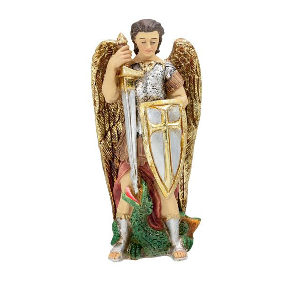 Saint Michael the Archangel Defender of Glory  4" Resin Statue