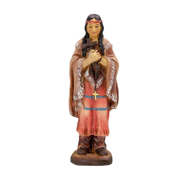 Saint Kateri Tekakwitha  4" Resin Statue
