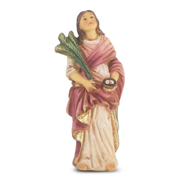 Saint Lucy of Syracuse 4" Resin Statue
