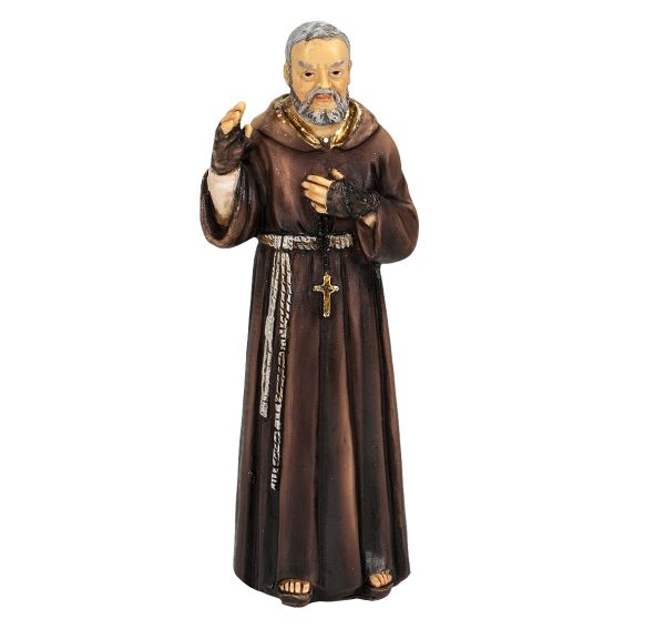 Saint Pio 4" Resin Statue