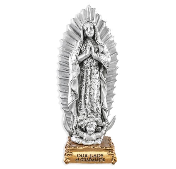 Our Lady of Guadalupe 4.5" Pewter Statue