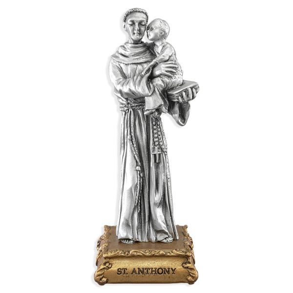 St. Anthony of Padua 4.5" Pewter Statue