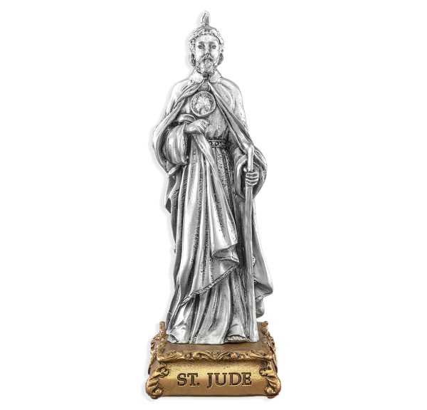 St. Jude of Thaddeus 4.5" Pewter Statue