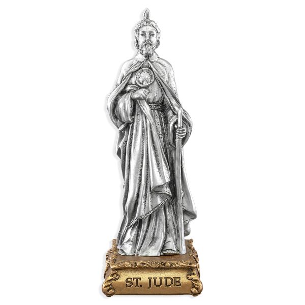 St. Jude of Thaddeus 4.5" Pewter Statue