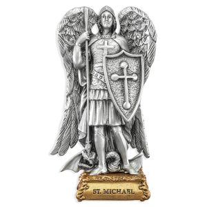 St. Michael the Archangel 4.5" Pewter Statue