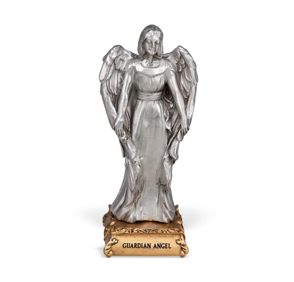 Guardian Angel 4.5" Pewter Statue