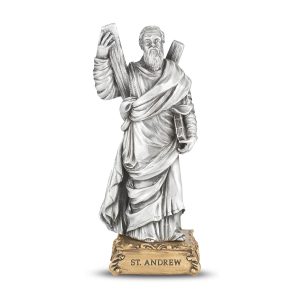 St. Andrew the Apostle 4.5" Pewter Statue