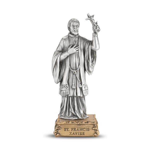 St. Francis Xavier 4.5" Pewter Statue