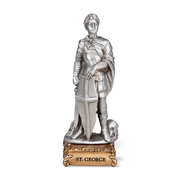 St. George the Soldier 4.5" Pewter Statue