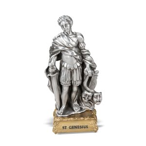St. Genesius the Actor 4.5" Pewter Statue