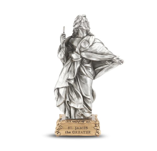 St. James the Greater 4.5" Pewter Statue