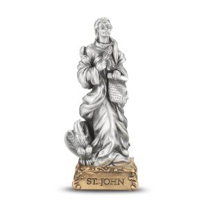 St. John the Evangelist 4.5" Pewter Statue