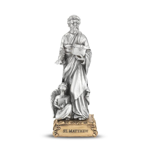 St. Matthew the Apostle 4.5" Pewter Statue