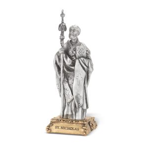 St. Nicholas of Myra 4.5" Pewter Statue