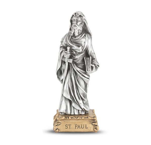 St. Paul the Apostle 4.5" Pewter Statue
