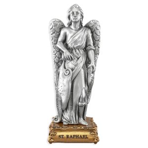 St. Raphael the Archangel 4.5" Pewter Statue