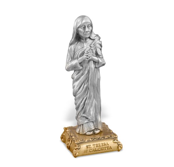 St. Teresa of Calcutta 4.5" Pewter Statue