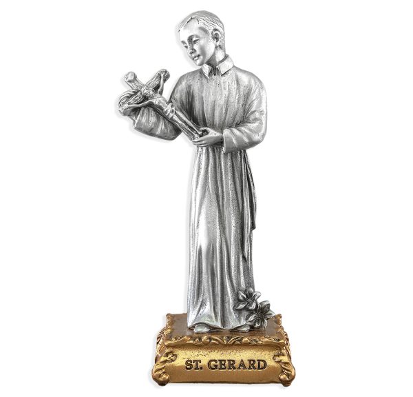 St. Gerard Majella 4.5" Pewter Statue