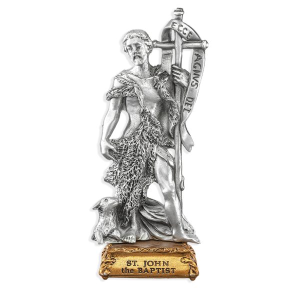 St. John the Baptist 4.5" Pewter Statue