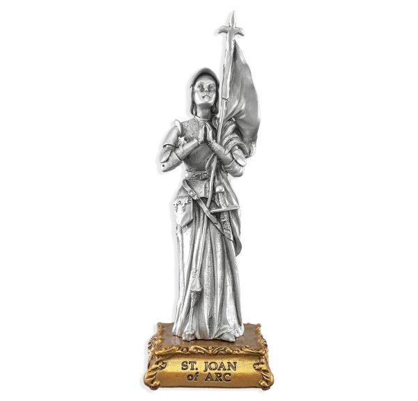 St. Joan of Arc 4.5" Pewter Statue