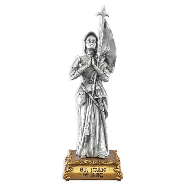 St. Joan of Arc 4.5" Pewter Statue