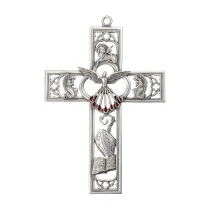 6" Pewter "Cathedral Touch" Confirmation Cross