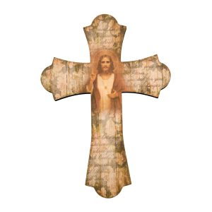 10" Sacred Heart of Jesus Wood Cross