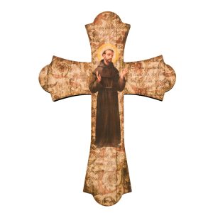 10" St. Francis Wood Cross